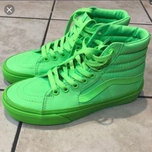 Like green High top Vans